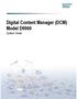 4011745 Rev D Digital Content Manager (DCM) Model D9900