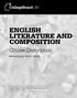 ENGLISH LITERATURE AND COMPOSITION
