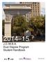 J.D./M.B.A. Dual Degree Program Student Handbook. Updated: April 17, 2014