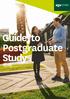 Guide to Postgraduate Study