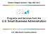 Programs and Services from the U.S. Small Business Administration