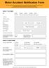 Motor Accident Notification Form