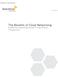 The Benefits of Cloud Networking Enable cloud networking to lower IT costs & boost IT productivity