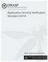 ASVS 2014 Web Application Standard. Application Security Verification Standard (2014)