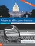 Advanced ediscovery Institute
