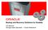 Backup and Recovery Solutions for Exadata. Cor Beumer Storage Sales Specialist Oracle Nederland
