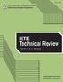 Technical Review. The Institution of Electronics and Telecommunication Engineers. www.ietejournals.org. Volume 26 No.