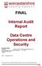 FINAL. Internal Audit Report. Data Centre Operations and Security