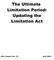 The Ultimate Limitation Period: Updating the Limitation Act