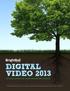 DIGITAL VIDEO 2013 US VIDEO ADVERTISING: FIRMLY ROOTED AND GROWING