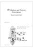 IP Telephony and Network Convergence