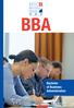 BBA. Bachelor of Business Administration. www.sbs.edu CERTIFIED ACCREDITED
