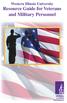 Western Illinois University. Resource Guide for Veterans and Military Personnel