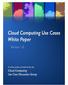 Cloud Computing Use Cases