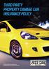 Third ParTy ProPerTy damage car insurance Policy