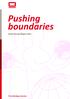 Pushing boundaries. Social Annual Report 2011
