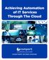 Achieving Automation of IT Services Through The Cloud
