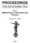 PROCEEDINGS. of the Union of Scientists - Ruse. Book 5 Mathematics, Informatics and Physics. Volume 11, 2014 RUSE
