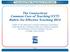 Connecticut State Department of Education The Connecticut Common Core of Teaching (CCT) Rubric for Effective Teaching 2014