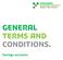 General Terms and Conditions. Savings accounts