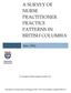 A SURVEY OF NURSE PRACTITIONER PRACTICE PATTERNS IN BRITISH COLUMBIA