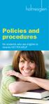 Policies and procedures. for students who are eligible to receive VET FEE-HELP