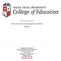 Educational Leadership. Doctor of Education Program Application Guidelines 08.6.2015
