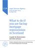 What to do if you are facing mortgage repossession in Scotland