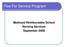 Fee For Service Program. Medicaid Reimbursable School Nursing Services September 2008