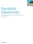 The BYOD Opportunity. Say Yes to Device Diversity and Enable New Ways to Drive Productivity WHITE PAPER