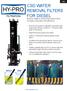 CSD WATER REMOVAL FILTERS FOR DIESEL