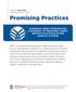 Promising Practices. Screening, Brief Intervention, Service Utilization within