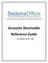 Accounts Receivable Reference Guide