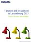 Taxation and Investment in Luxembourg 2013