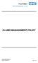 CLAIMS MANAGEMENT POLICY