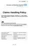 Claims Handling Policy