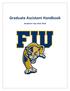 Graduate Assistant Handbook. Academic Year 2015 2016