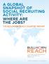 A GLOBAL SNAPSHOT OF SOCIAL RECRUITING ACTIVITY: WHERE ARE THE JOBS? THE BULLHORN REACH COUNTRY REPORT