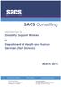 SACS Consulting. Disability Support Workers. Department of Health and Human Services (East Division) March 2015. Information Pack for.