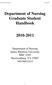 Department of Nursing Graduate Student Handbook 2010-2011