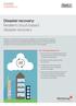 Disaster recovery: Resilient cloud-based disaster recovery