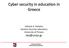 Cyber security in education in Greece
