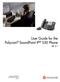User Guide for the Polycom SoundPoint IP 550 Phone