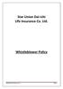 Star Union Dai-ichi Life Insurance Co. Ltd. Whistleblower Policy