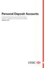 Personal Deposit Accounts