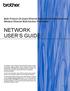 NETWORK USER S GUIDE. Multi-Protocol On-board Ethernet Multi-function Print Server and Wireless Ethernet Multi-function Print Server