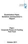 Examination Paper, Solutions and Examiner s Report. Paper: Corporate Finance & Funding Fast Track