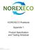 NOREXECO Rulebook. Appendix 1. Product Specification and Trading Schedule