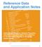 Reference Data and Application Notes