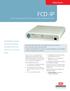 FCD-IP E1/T1 or Fractional E1/T1 Access Unit with Integrated Router